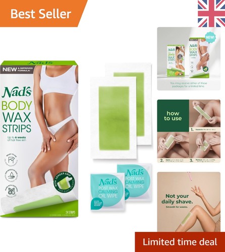 Flexible body wax strips with - strips,